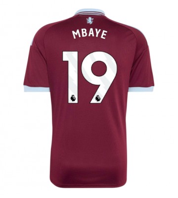 Aston Villa Ibrahim Mbaye #19 Hjemmebanetrøje 2026-27 Kortærmet